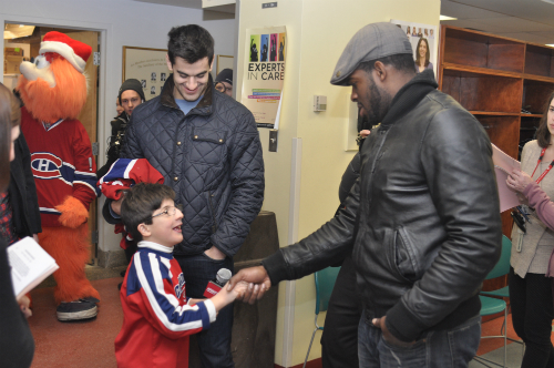 Une visite très spéciale des Canadiens de Montréal