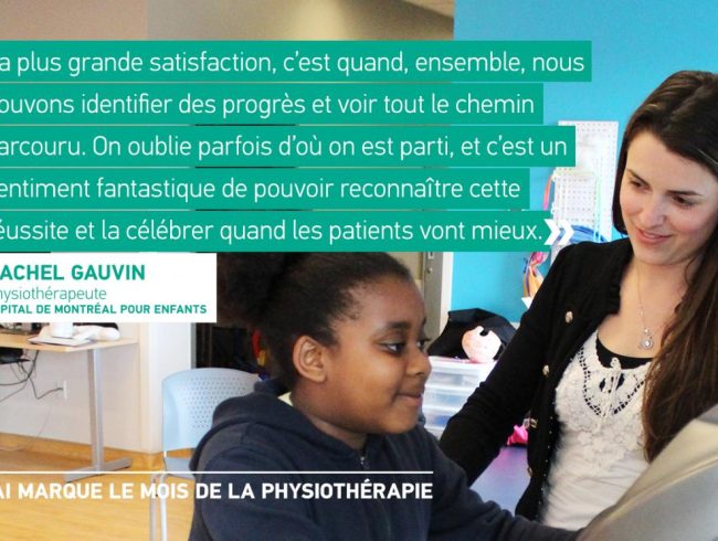 La physiothérapie, une aide précieuse : pleins feux sur nos physiothérapeutes chevronnés