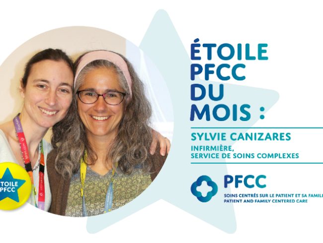 Étoile PFCC du mois : Sylvie Canizares, infirmière au Service de soins complexes