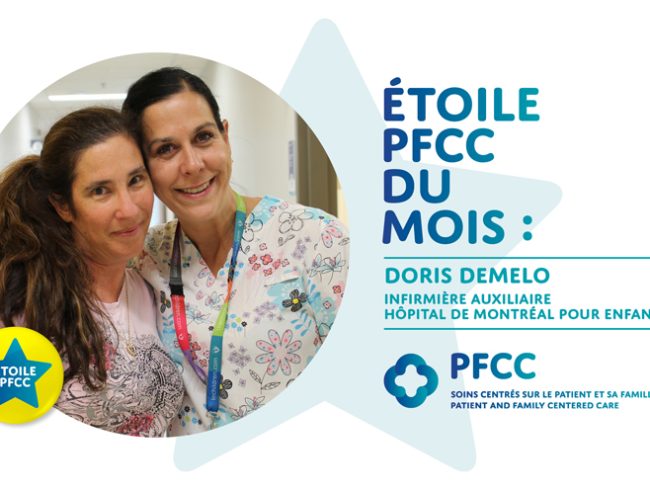 Étoile PFCC du mois : Doris De Melo, infirmière auxiliaire autorisée