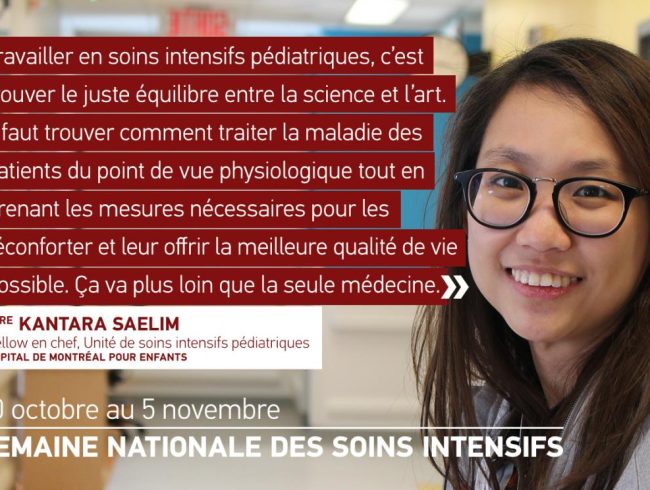 Des soins intensifs exigent une formation intensive : Semaine nationale des soins intensifs du 30 octobre au 5 novembre