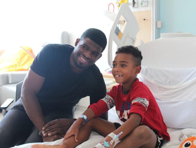 Une visite de P.K. Subban