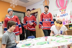 Les joueurs des Canadiens répandent la joie